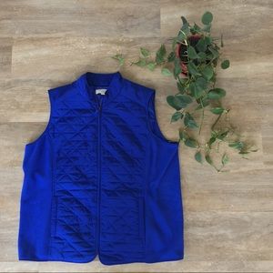 Talbots Plus Size Blue Vest